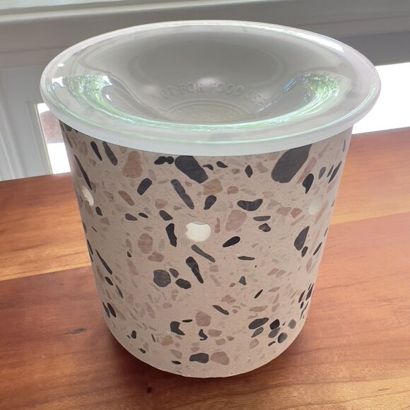 Scentsy Warmer TERRAZZO Polished‎ Smooth Cement Neutral Colors Southwestern Vibe - Picture 5 of 10